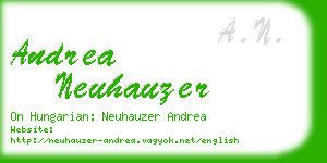 andrea neuhauzer business card